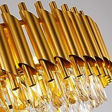 SparkAura Premium 5-Tier K9 Crystal Chandelier – 600MM Gold LED Ceiling Light for Living Room, Hall, Bedroom & Modern Home Décor