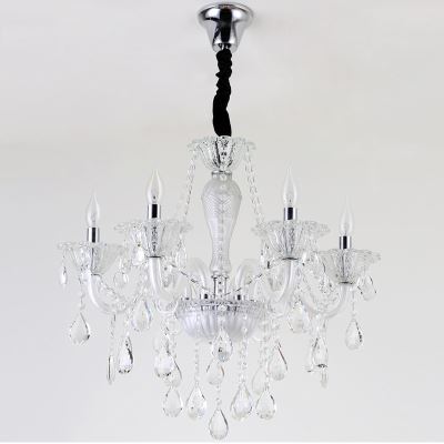 SparkAura European Crystal Chandelier – Luxury Pendant Ceiling Light for Living & Dining Spaces