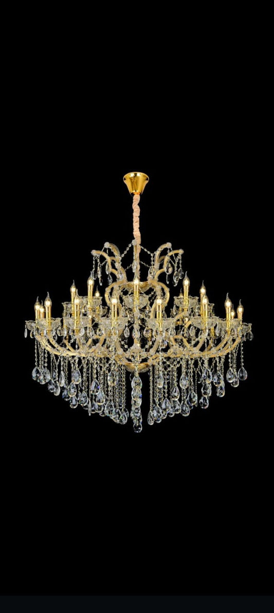 SparkAura Maria Theresa 16-Light Luxury Crystal Chandelier – Classic Bohemian Design for Palaces, Hotels & Grand Interiors